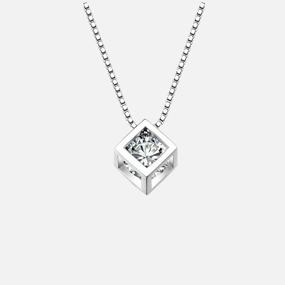CUBE – Moissanit Halskette