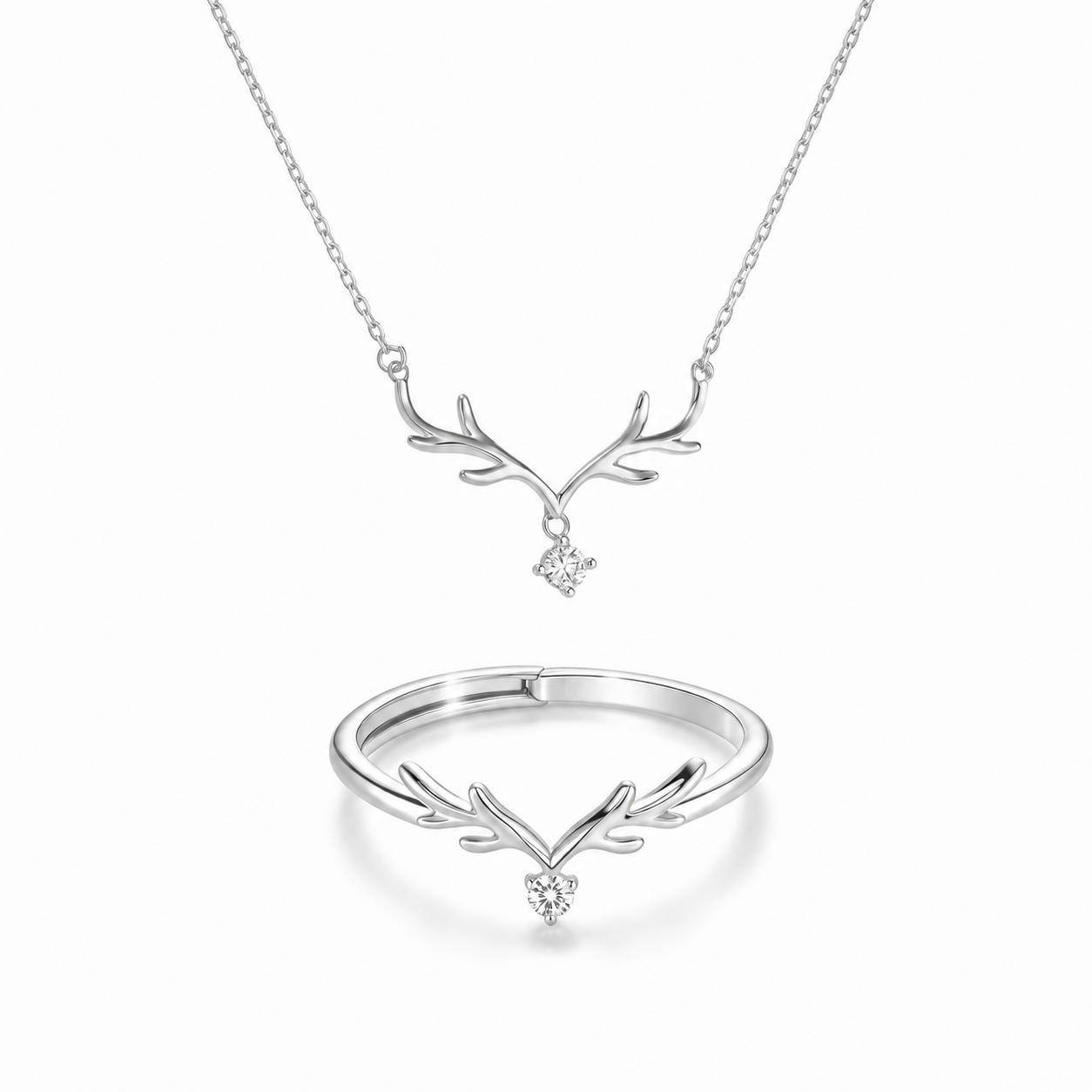 Geweih Bundle - Halskette & Ring
