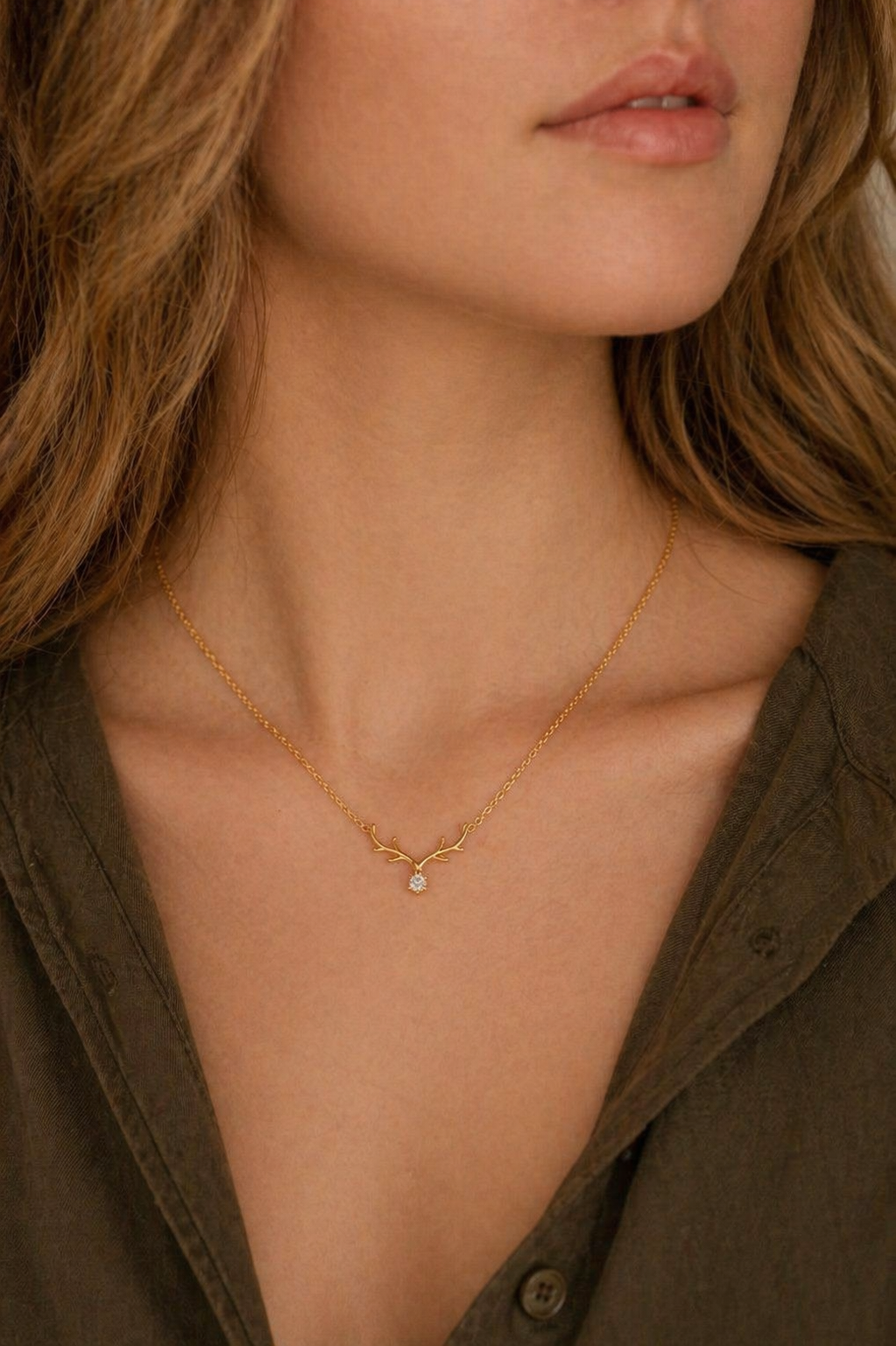 Antler necklace - Alpine splendor