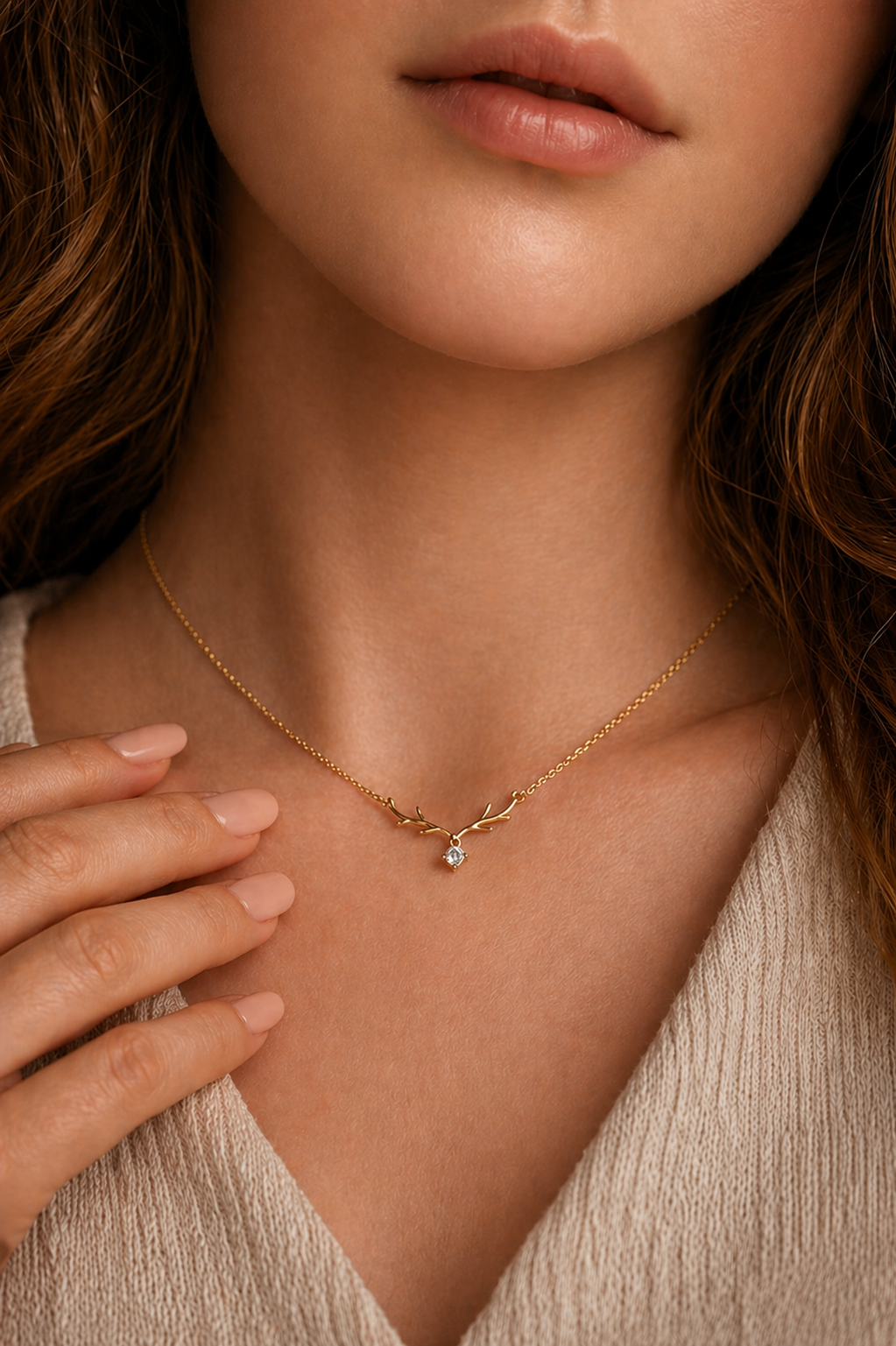 Antler necklace - Alpine splendor