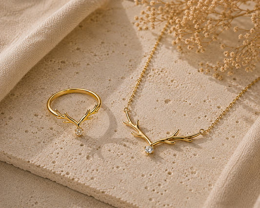 Geweih Bundle - Halskette & Ring