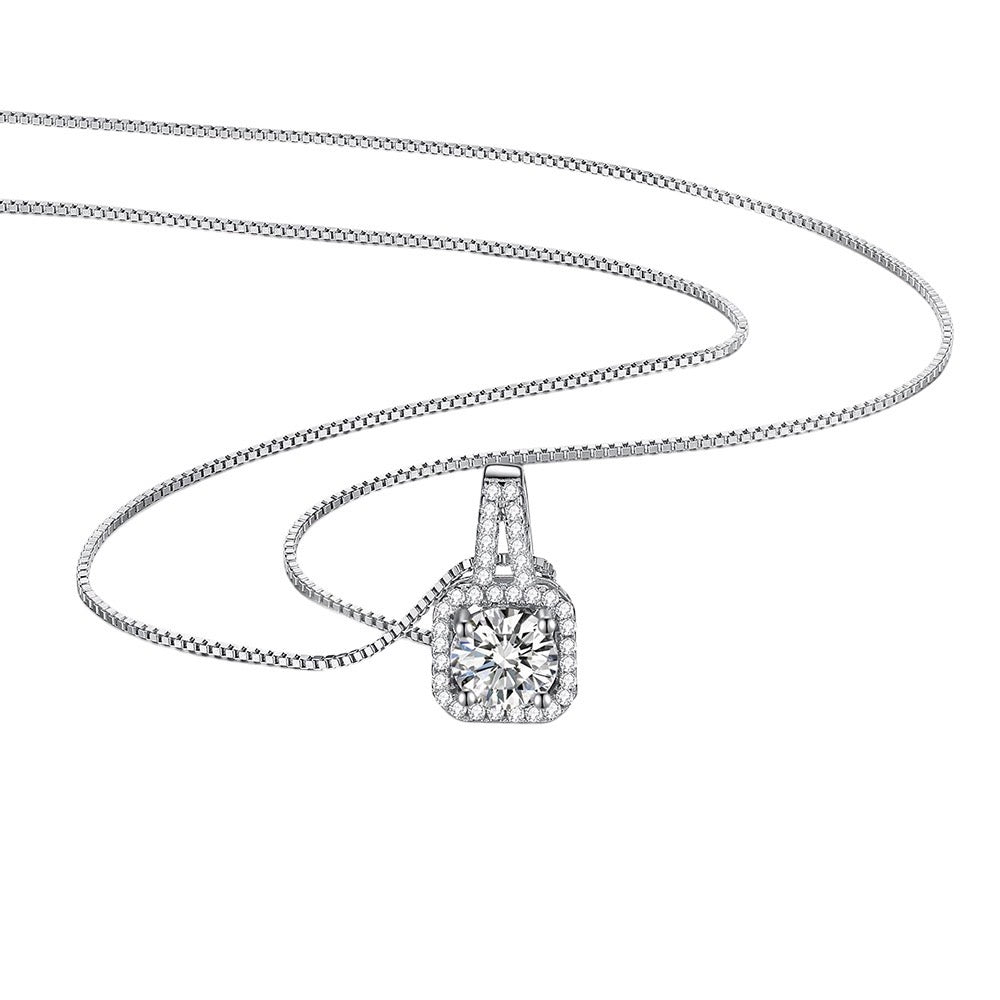 Lucent – Moissanit Halskette